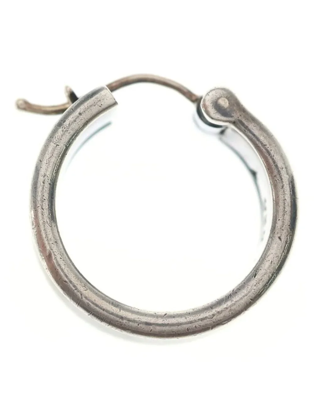Tiffany & Co Narrow Hoop Earrings Silver